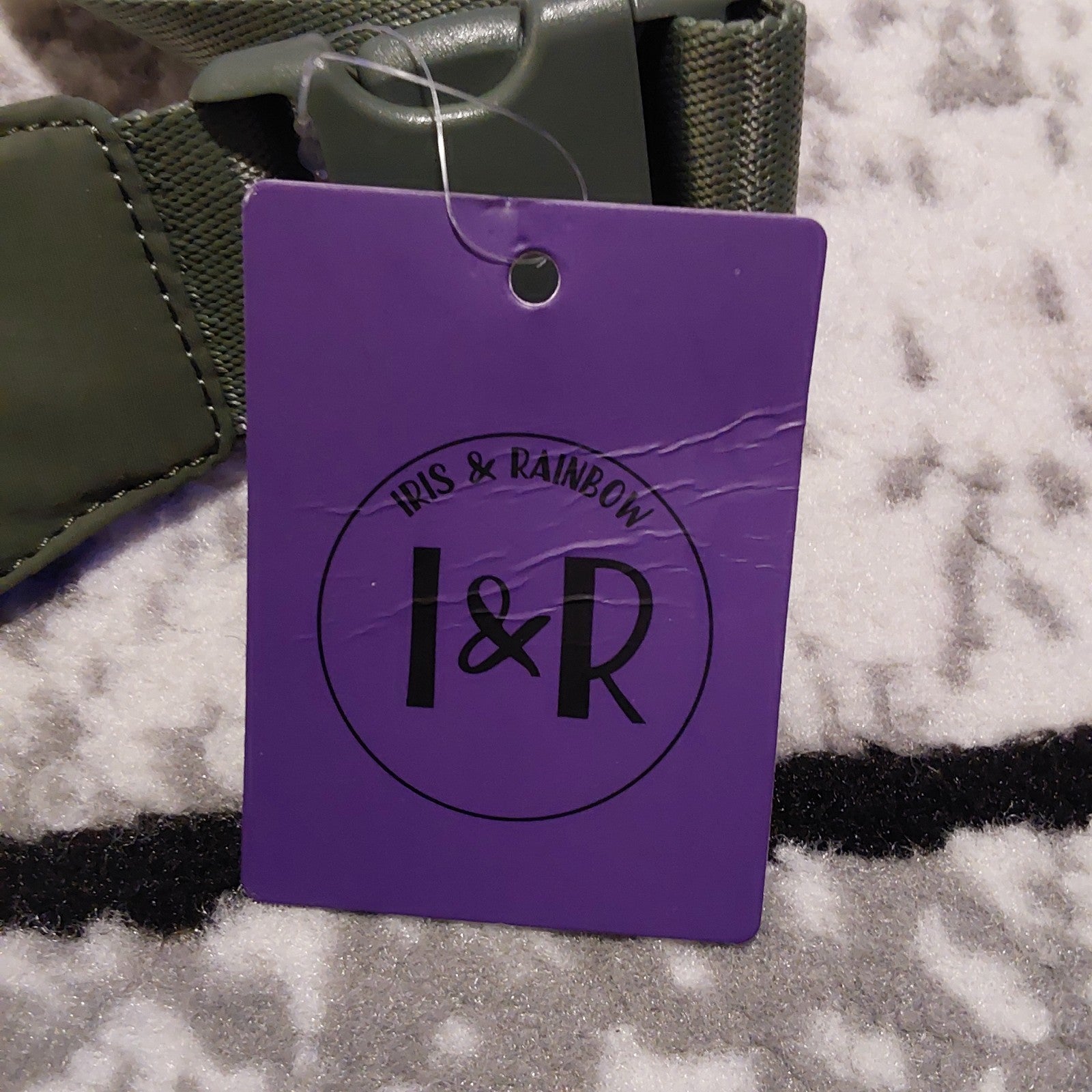 Iris & Rainbow Crossbody Bag With Keychain Olive NWT 🔥🔥🔥