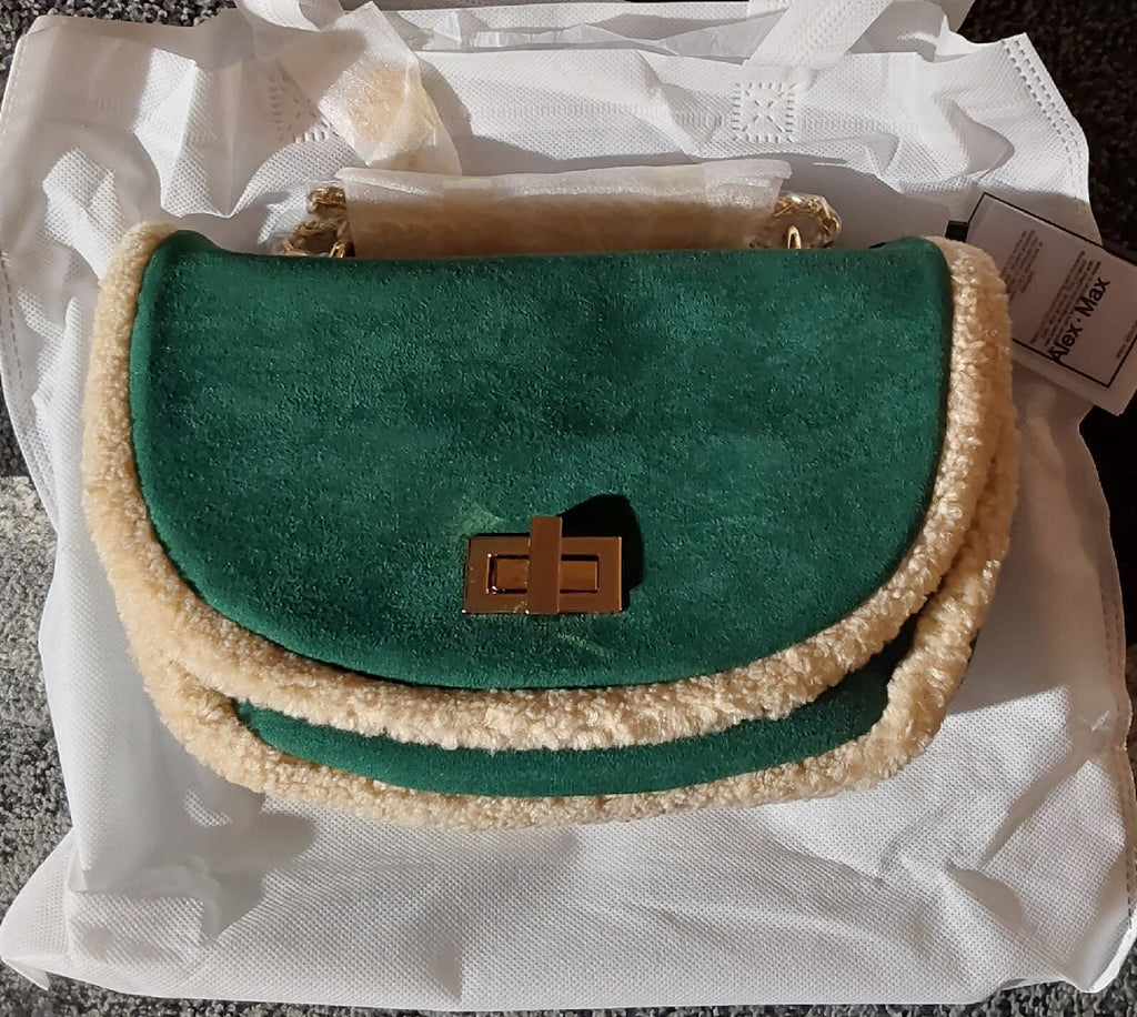 Alex Max Womens Cross Body Bag Purse Pine Green AMS-BO114/J NWT 🔥🔥🔥
