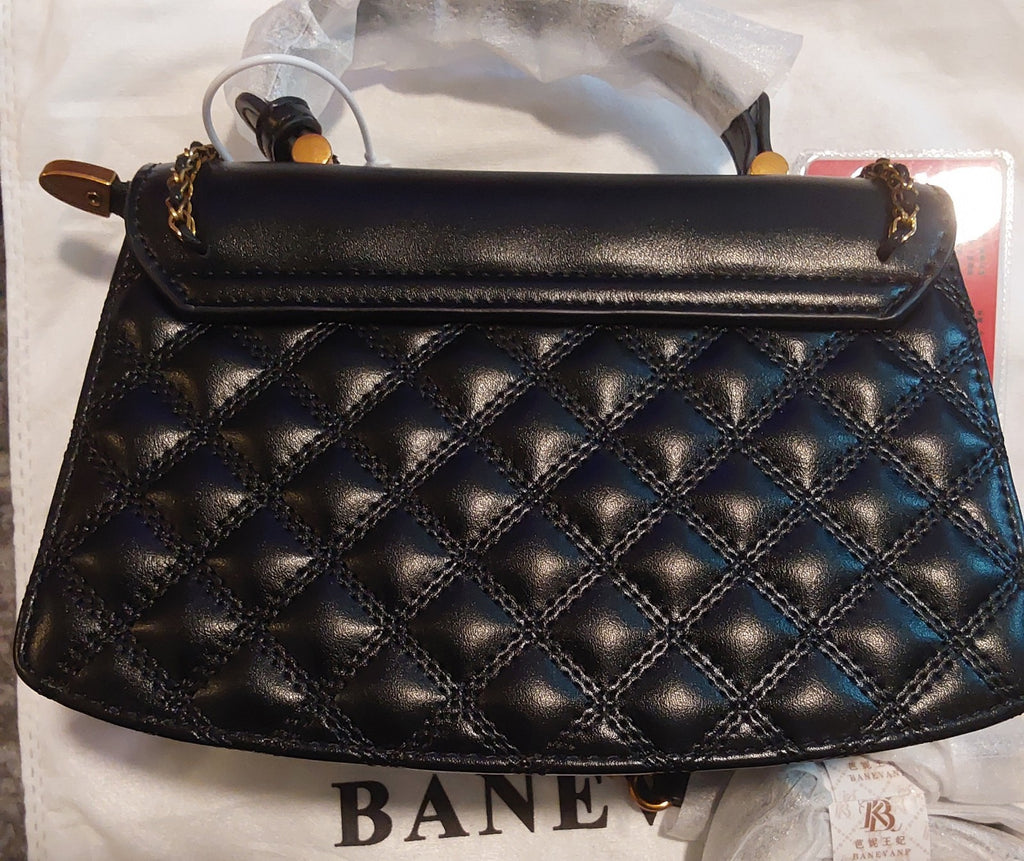 Banevanf Diamond Quilted 100% Authentic Asian Luxury Bag Black NWT 🔥🔥🔥
