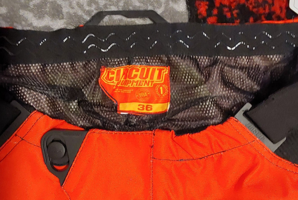 Circuit Equipment Reflex Gear Set Pants Orange Yellow Size 36 NWT🔥🔥🔥