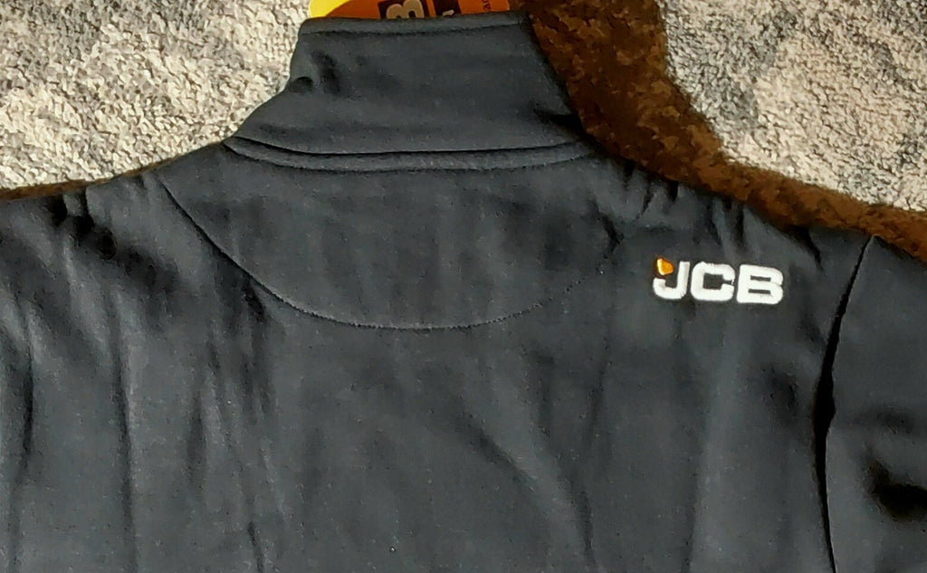 Official JCB 1/4 Zip Logo Long Sleeve Sweatshirt Small Black NWT🔥🔥🔥