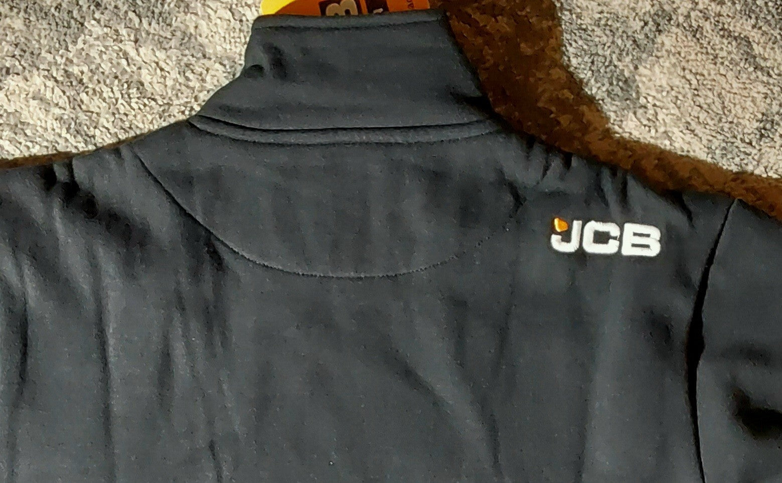 Official JCB 1/4 Zip Logo Long Sleeve Sweatshirt Small Black NWT🔥🔥🔥