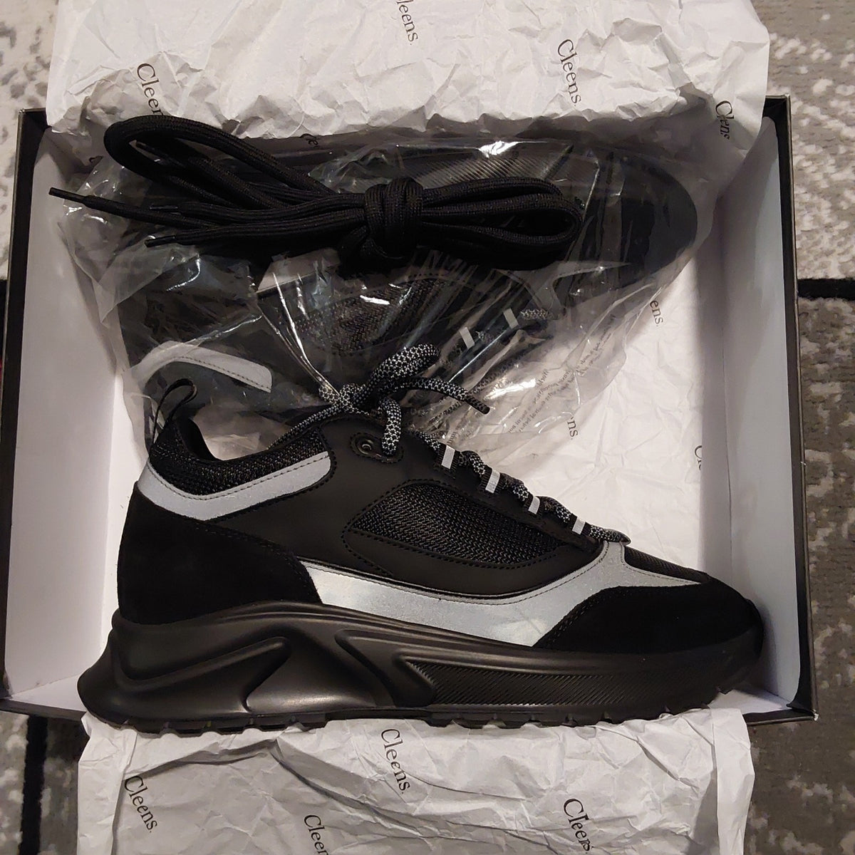 Cleens Essential Runner Evo Black Raven Size 10.5 NIB🔥🔥🔥