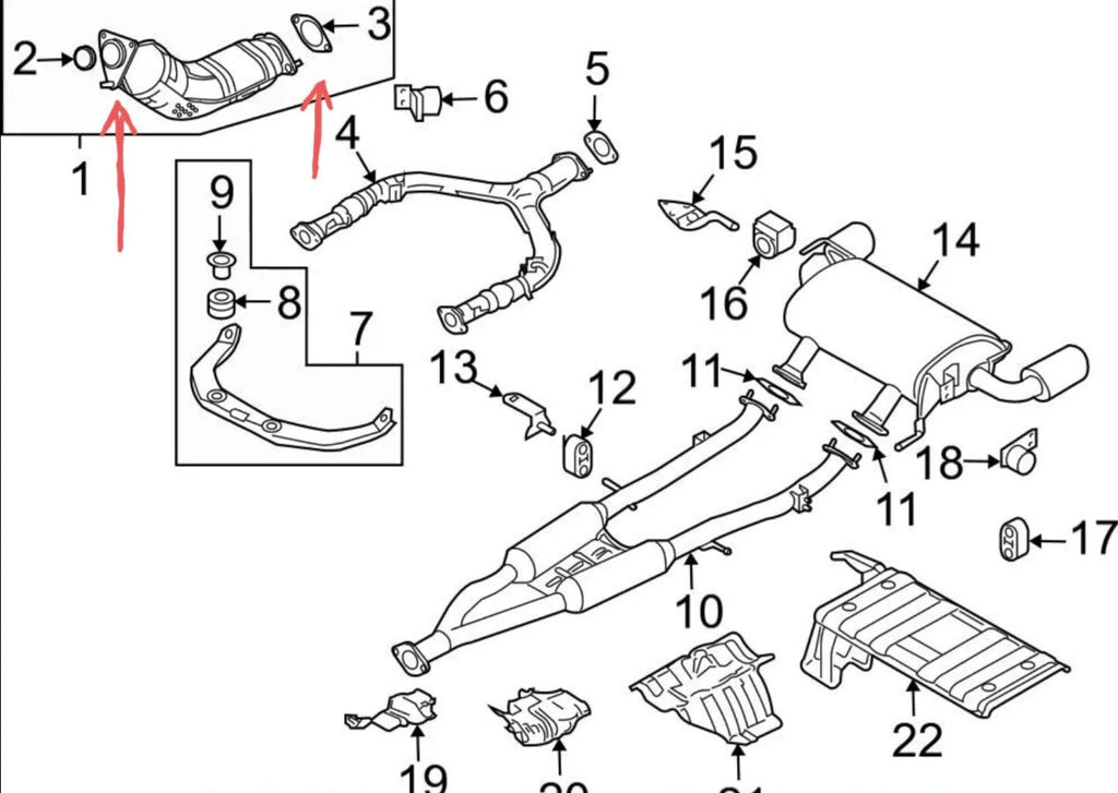 OEM Nissan/Infiniti  Cat Converter Gaskets 20692-1E810 × 2 20813-AL50A × 2🔥🔥🔥