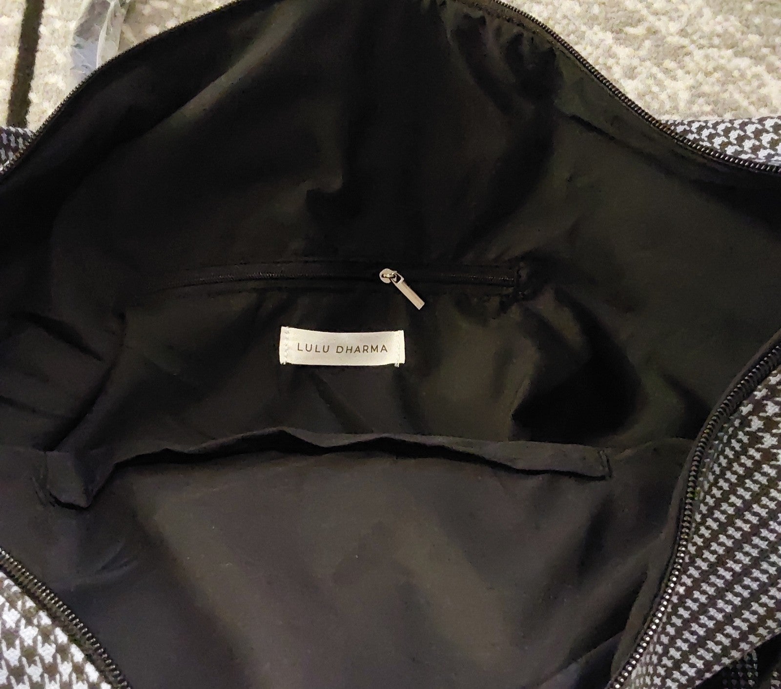 Lulu Dharma Blue Plaid Frasier Weekender Bag Overnight Travel Tote NWT 🔥🔥🔥