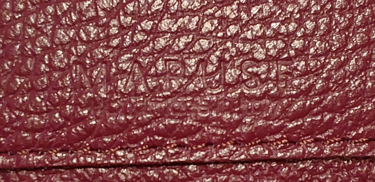 Maruse Italian Leather Executive Magnetic Padfolio Fold Organizer Wine NIB🔥🔥🔥