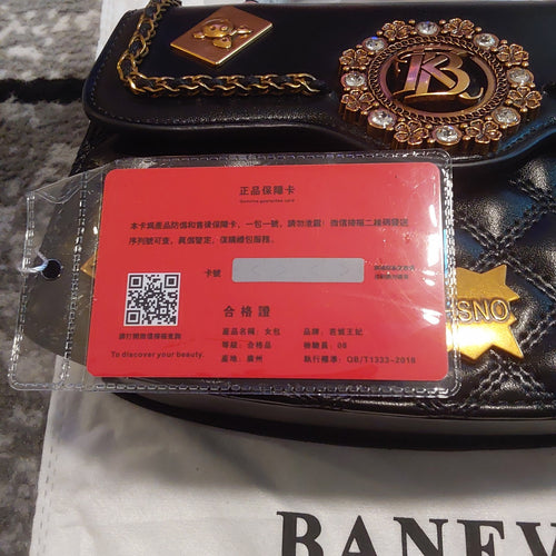 Banevanf Diamond Quilted 100% Authentic Asian Luxury Bag Black NWT 🔥🔥🔥