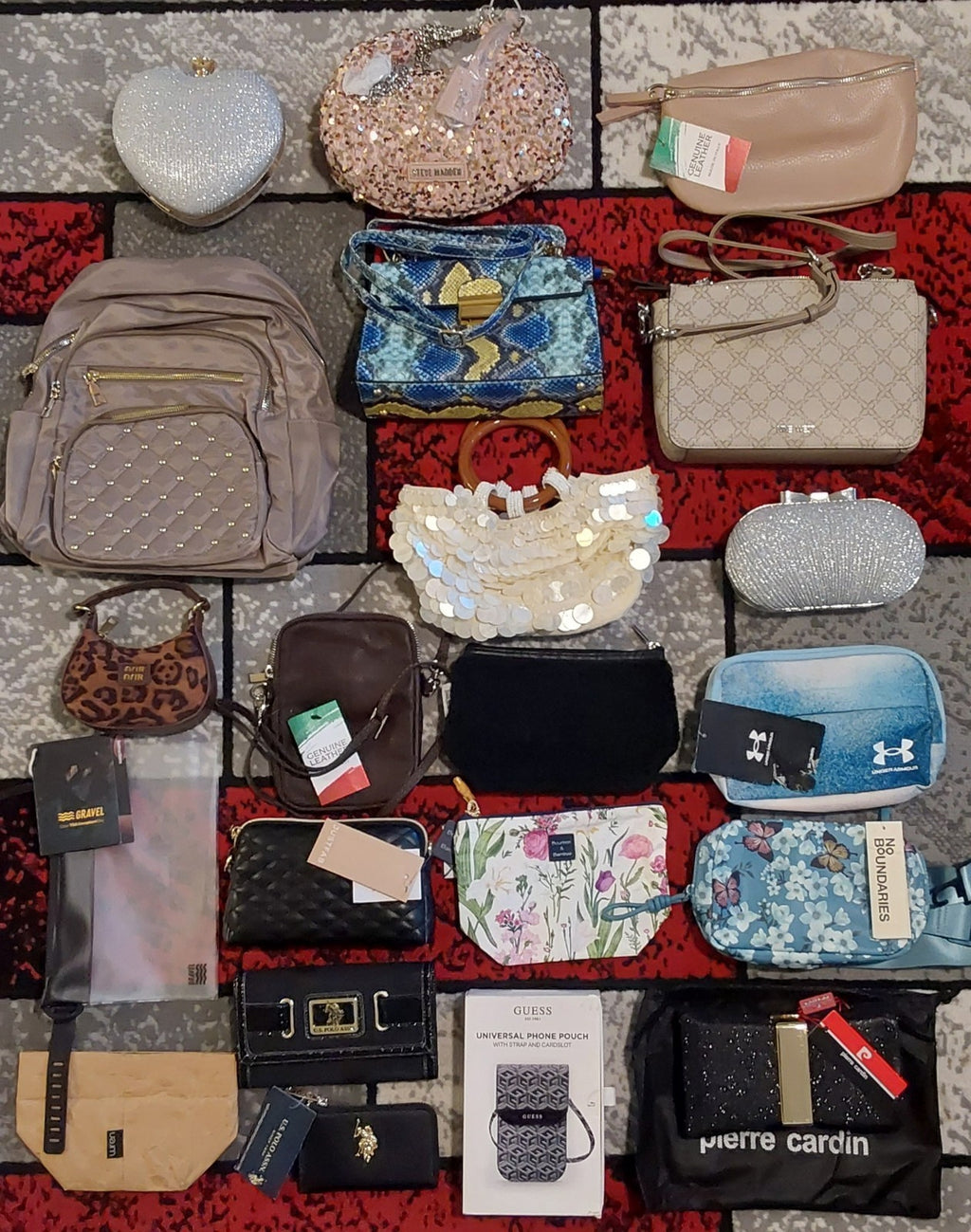 Pierre Cardin, Steve Madden, Guess, 9 West & More Wholesale Bag Lot Of 21 🔥🔥🔥