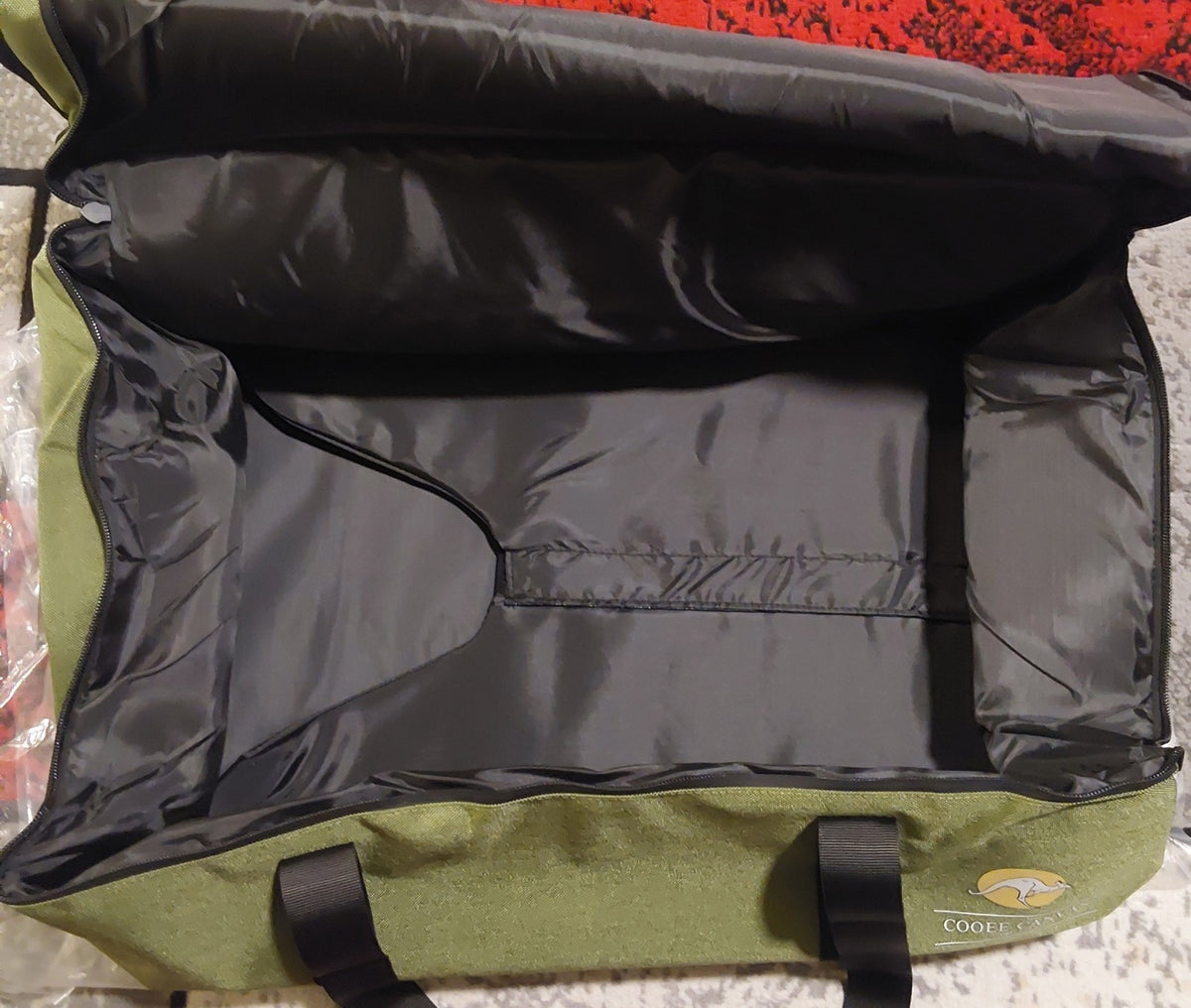 Cooee Canvas Starlink Large Durable Travel Bag Zip Duffle Olive NEW🔥🔥🔥 