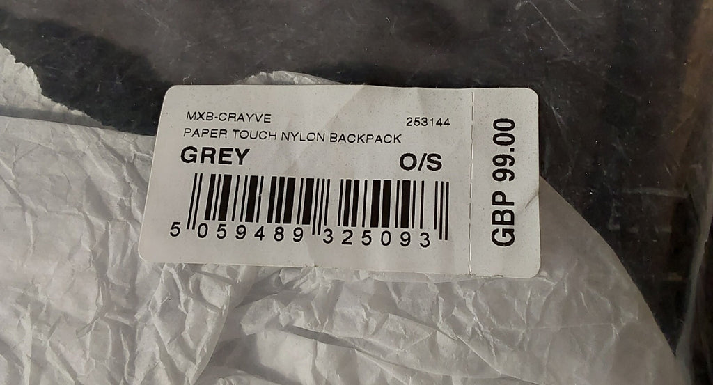 Ted Baker London Crayve Paper Touch Nylon Unisex Backpack Gray NWT🔥🔥🔥