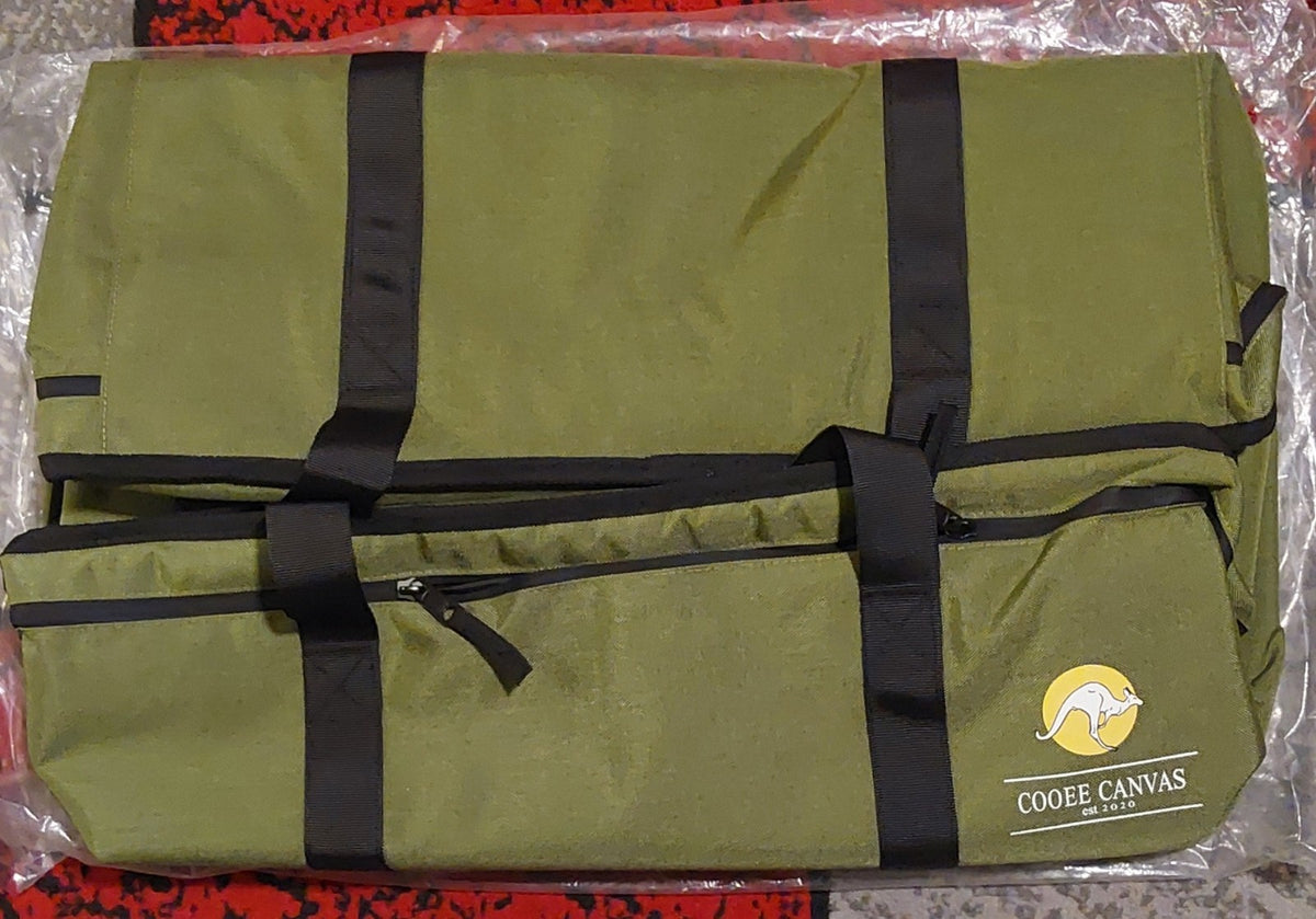 Cooee Canvas Starlink Large Durable Travel Bag Zip Duffle Olive NEW🔥🔥🔥 