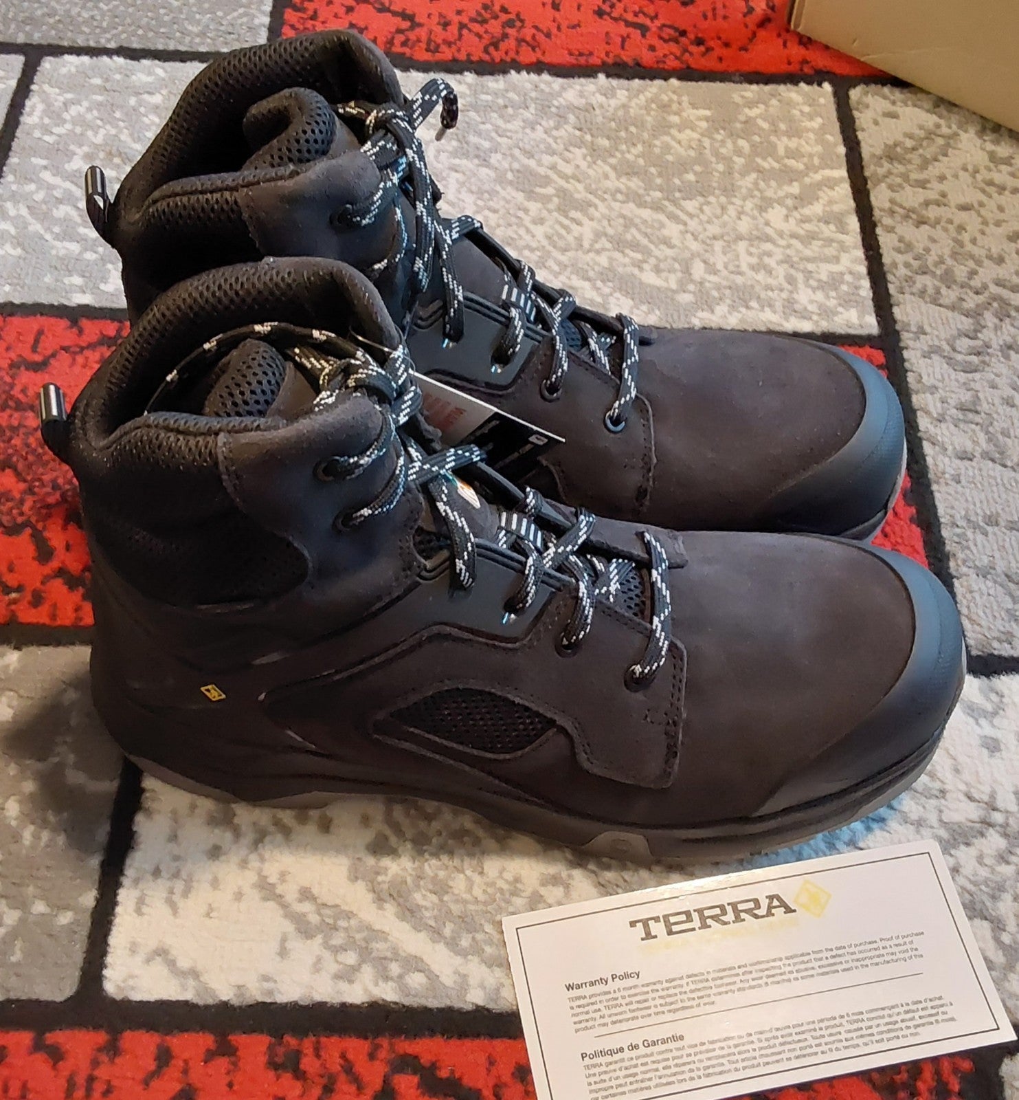 Terra Cobalt 6" Composite Toe Safety Work Boot Size 14 Black NIB🔥🔥🔥