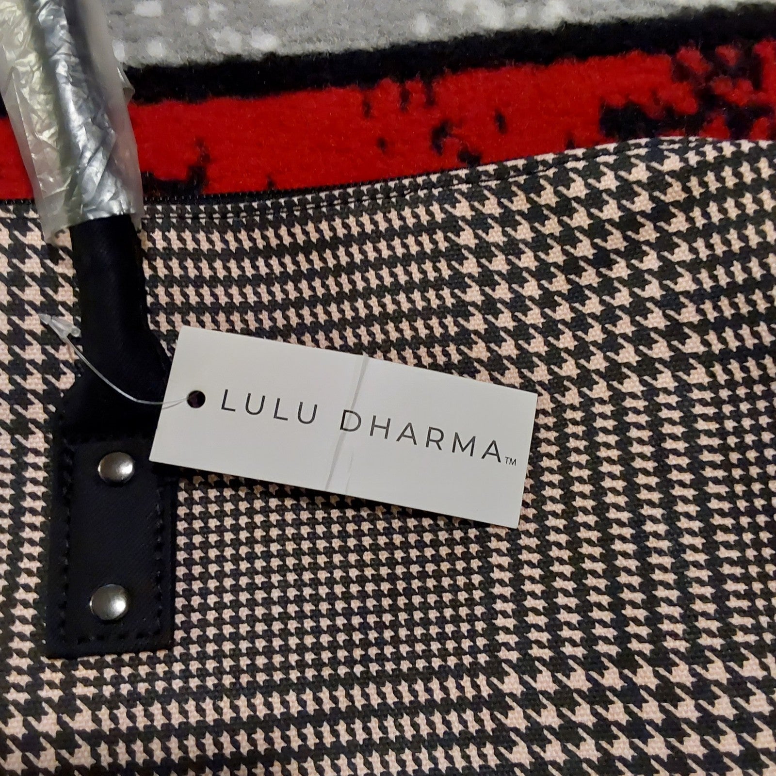 Lulu Dharma Pink Plaid Frasier Weekender Bag Overnight Travel Tote NWT 🔥🔥🔥