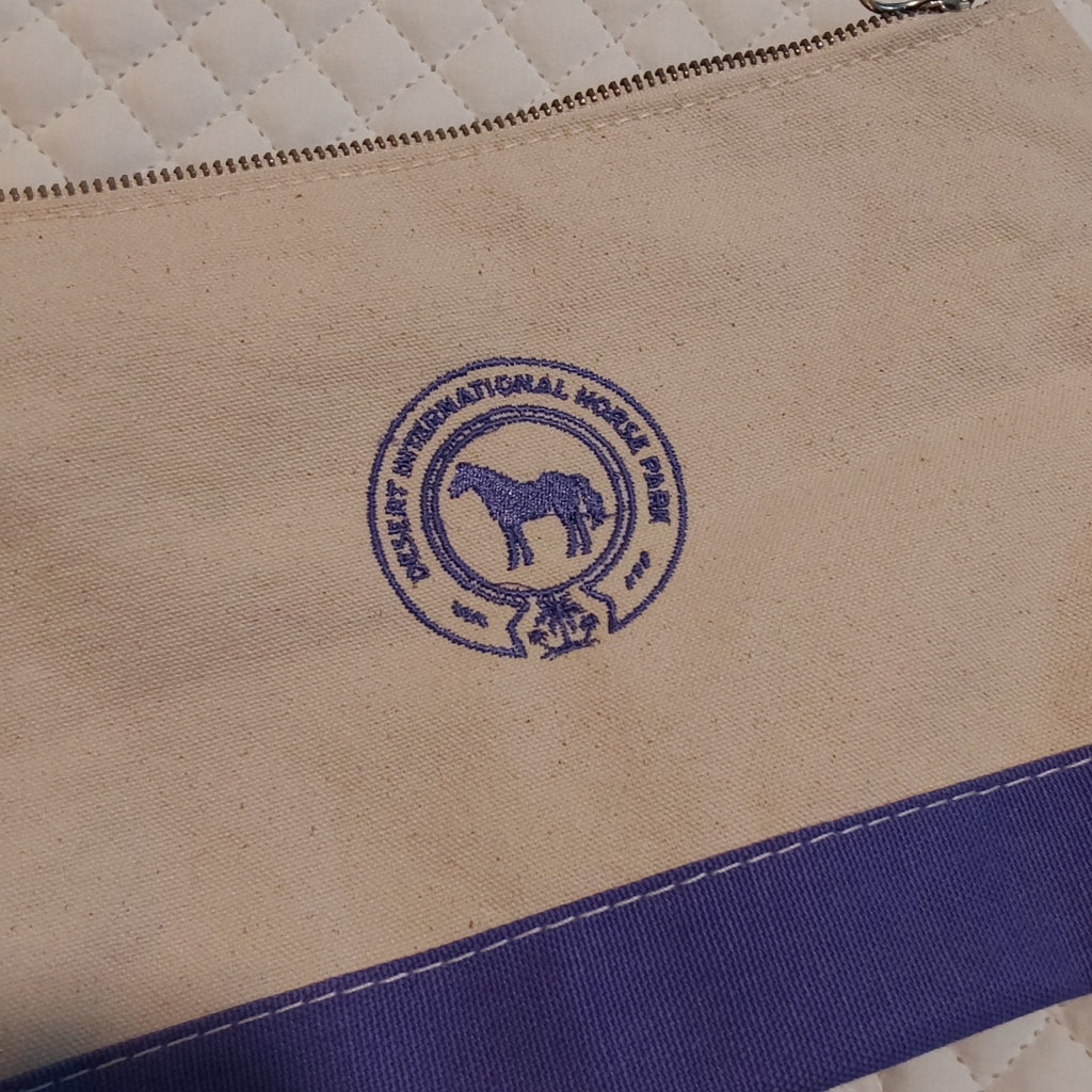Wilkers Quilted Pony Pad & CB Station Small Canvas Zip Bag W/ Logo Purple 🔥🔥🔥