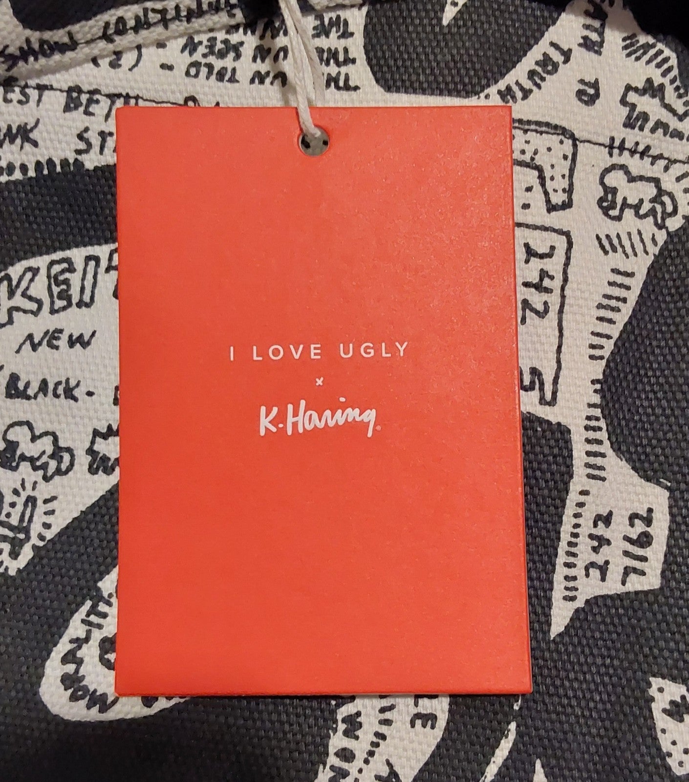 I Love Ugly x Keith Haring Collection Canvas Tote NWT 🔥🔥🔥