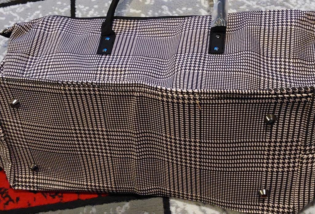 Lulu Dharma Pink Plaid Frasier Weekender Bag Overnight Travel Tote NWT 🔥🔥🔥