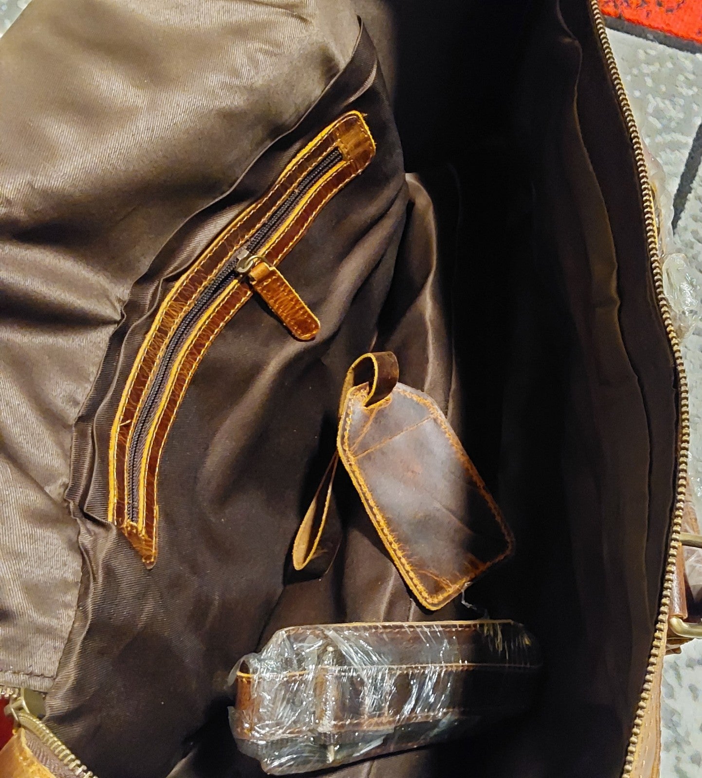 Distressed Brown Leather Duffel Bag Large NEW 🔥🎁🔥