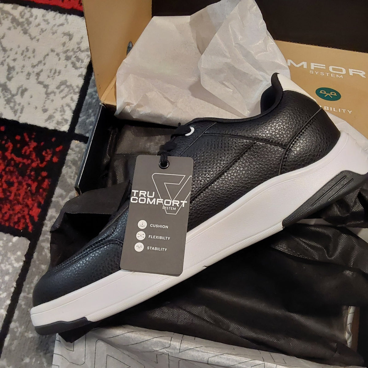 Vance Co Swift Tru Comfort Mens Sneakers Black Sz 13WD NIB 🔥🔥🔥