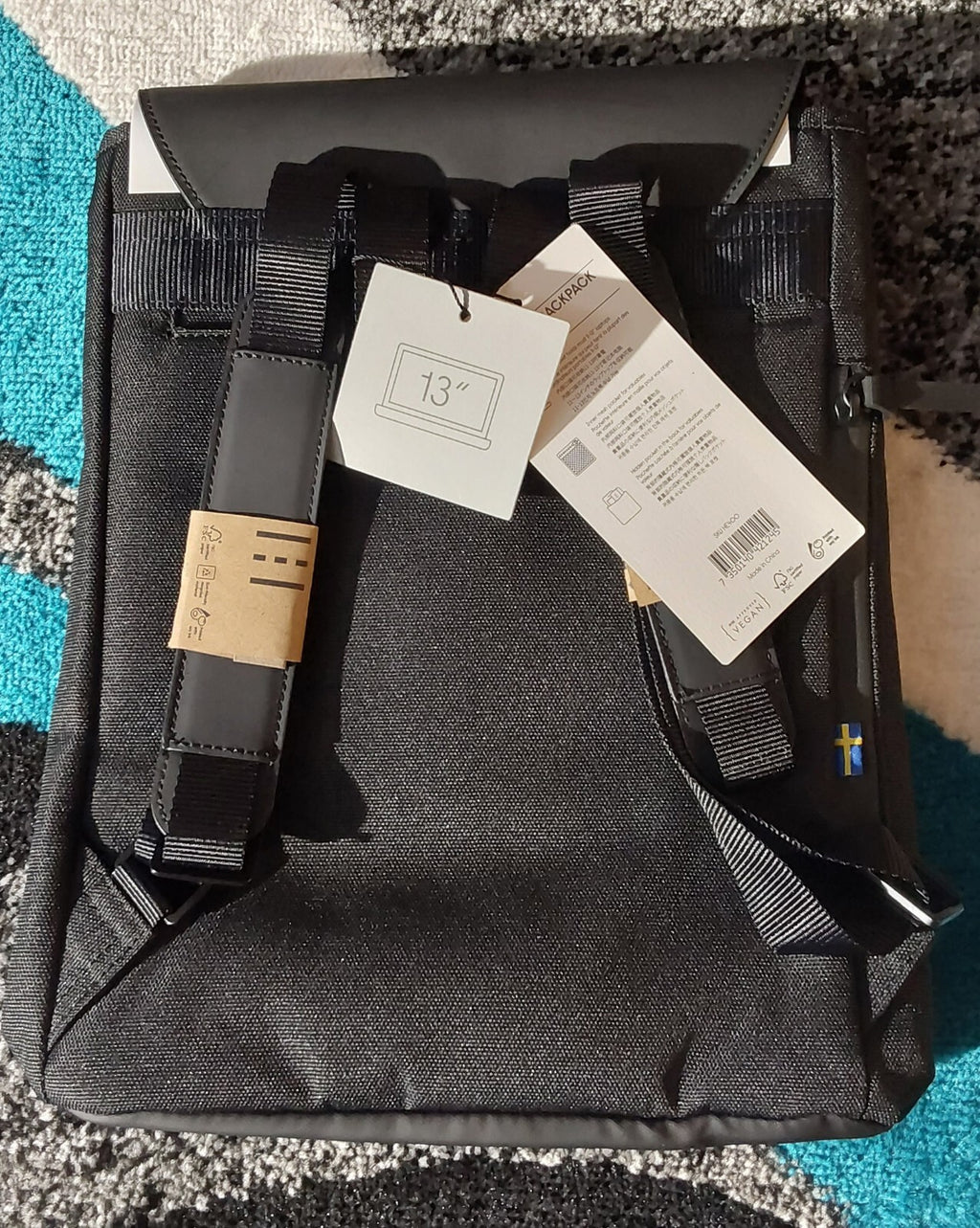 Gaston Luga Heritage 13" Single Button Backpack Black NWT🔥🔥🔥