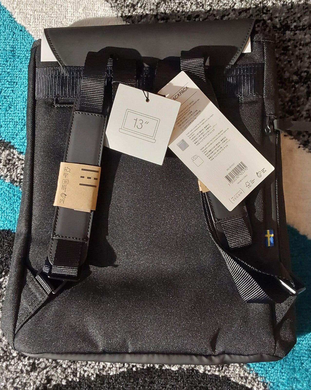 Gaston Luga Heritage 13" Single Button Backpack Black NWT🔥🔥🔥