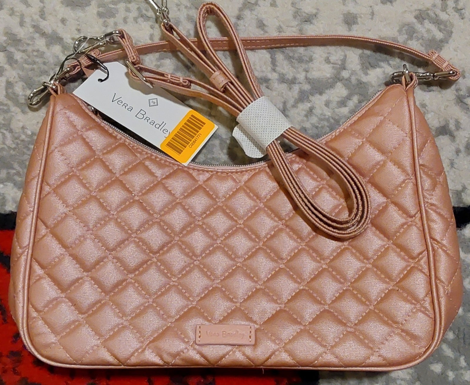 Vera Bradley Frannie Mini Crescent Crossbody Rose Quartz NWT 🔥🔥🔥