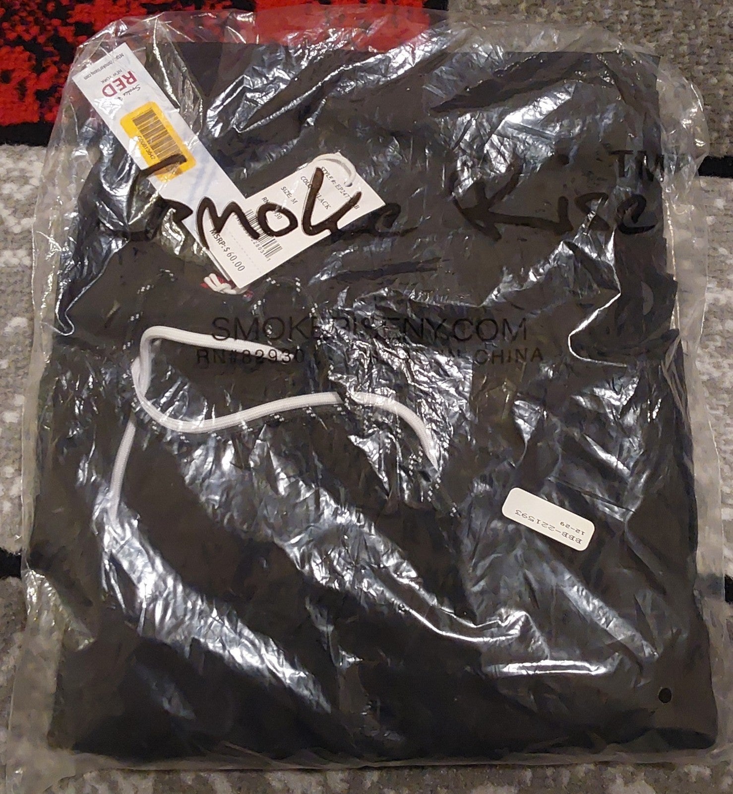 Smoke Rise Red Kai Relaxed Slouch Black Utility Pants Size Medium NWT 🔥🔥🔥