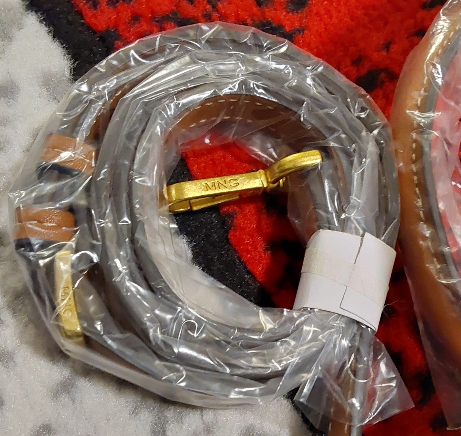 MANGO MNG Citybag Harvey With Lock Accessory Dark Pecan NWT 🔥🔥🔥